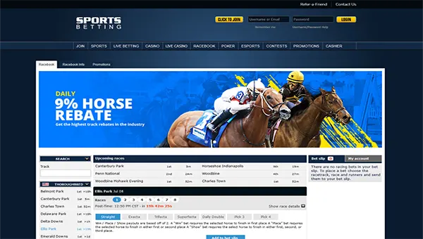 sportsbetting racebook review